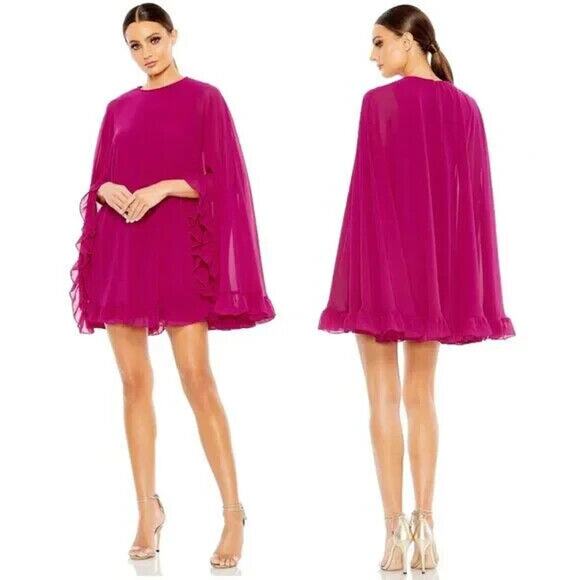 Mac Duggal Fuchsia Mini Dress - Picture 1 of 5